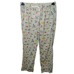 Cath Kidston Dog Print Pajama Sleep Pants Size S Lounge Cotton Drawstring